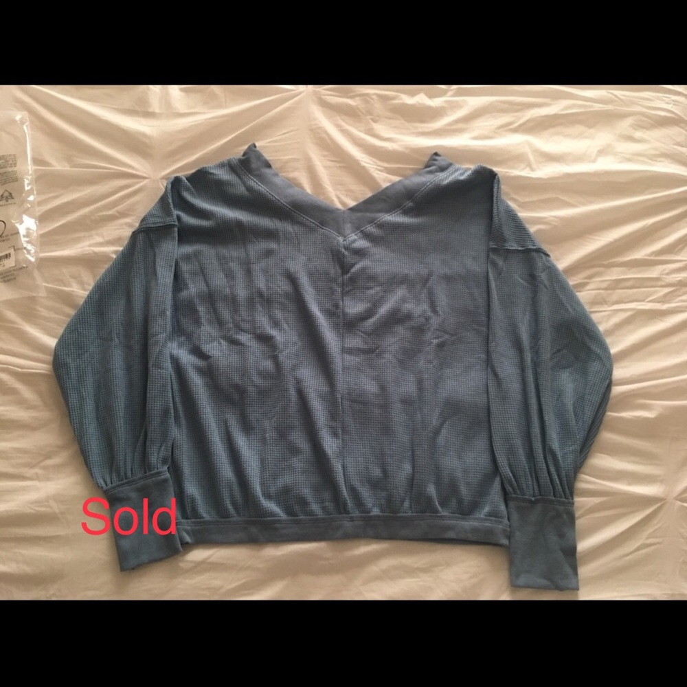 Sky blue thermal sweater